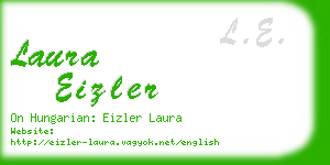 laura eizler business card